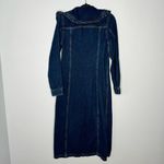 Ganni  X LEVI'S Ruffle-trimmed cotton and hemp-blend denim shirt dress Photo 9