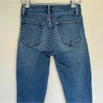 Just Black  DENIM Skinny Crop Raw Hem Distressed Jeans Size 26 Photo 6