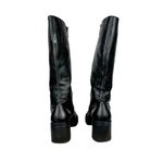 Harley Davidson Vtg Y2K Black Leather Tall Pavement Boots Sz 7.5 Chunky Moto Photo 3