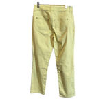 Chico's  00 Size US 2/XS Platinum Ankle Cropped Jeans‎ Yellow Green Mid Rise Denim Photo 1