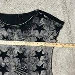 Y2K Skinny Minnie Womens Star Print T Shirt Top Black Tan Casual Short Sleeve S Photo 2