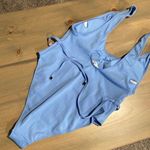 River Island Baby Blue One Piece Swimsuit w/ Scoop Neck and Pastel Chain Belt Photo 11