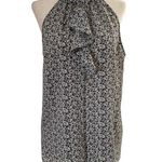 BCBG MaxAzria Ruffle Top Halter Neck Gray Size Small Blouse Photo 0