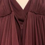 David's Bridal David’s Bridal Maroon Bridesmaid Dress Photo 4