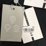 DKNY New  Mesh Side Logo Waistband Leggings High Rise 7/8 Length Black Photo 15