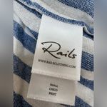 Rails  Whitney Short Sleeve Button Down Shirt in Blue Echo Stripe size Small Photo 12