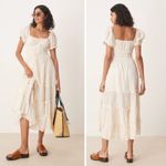 Free People Falling Sun Lace Insert Midi Dress in Tea Size Medium Photo 2