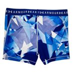 Under Armour Spandex Biking Shorts Geometric Print Compression Athletic Workout Photo 3