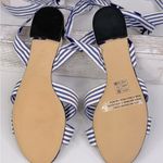 CAbi Floral/Stripe Lace Up Sandal Blue/White-8 Photo 3