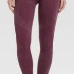 JoyLab  Maroon Ribbed Leggings Photo 0