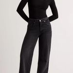 Quince NWT Second Skin Square Neck Long Sleeve Black Bodysuit Sz XS Photo 0