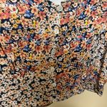 Japna  Blue and Pink Puff Sleeve Crop Blouse Photo 3