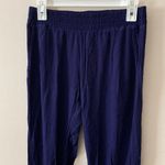 Monrow Blue Crepe Pull On Pants Rayon Jogger Photo 1