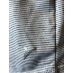 Old Navy  Active Wear Women Tank Top White Black Striped Semi Fitted Racer Back L Photo 1