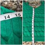 None Green Knit Cami Fishermen Top Women’s Size M Cable Knit Y2K Preppy Coquette Photo 5