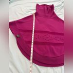 Montelli Womens Sz: Large Magnets Cowl Neck Side Button Round Bottom Cape. Pink Photo 3