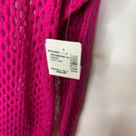 eight eight eight NWT Open Weave Pink Sweater Crochet Long Sleeve Sz Large Photo 6