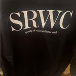 Sporty & Rich black sweatshirts with white lettering on front and back Photo 5
