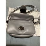 Coach Pillow Tabby Shoulder Bag 18 Grey Leather Chain Strap Photo 5