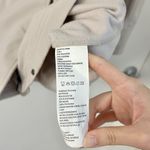 prAna  Martina Water Repellent Long Trench Jacket in Cream Size M Photo 8