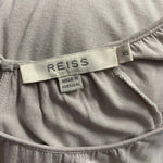 Reiss  Beige Jersey Long Sleeve Draped Back Dress‎ Photo 7