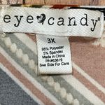 Eye Candy  Geometric Wrap Blouse in Black, Brown, and Gold Photo 6