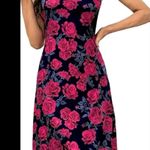 Pink Rose & Black, Midi, Night Gown Multiple Size L Photo 3