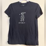 Primark  Black Tee with Dog Graphic Photo 0