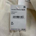 frame denim FRAME NWT Ecru Ivory High Waist Wide Leg Denim Pleated Front Chino Pants Photo 7