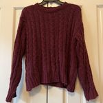 American Eagle Burgundy Sweater Photo 0