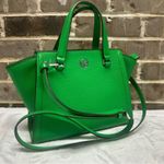 Michael Kors Freya Green Crossbody Top Handle Small Tote Bag Purse Satchel NWT Photo 0