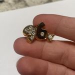 Avon Gold Tone Tack Lapel Pin Rhinestone Photo 6