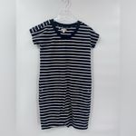 Barbour  Sailboat Nautical Navy‎ Blue Striped Short Sleeve Dress 4 Photo 2