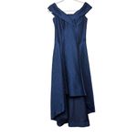 Rickie Freeman Teri Jon High Low Navy Dress Sz. 2 Blue Photo 3
