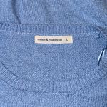 Moon & Madison Cropped Knit Sweater Blue Size L Photo 1
