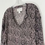 Brochu Walker  Geometric Paisley Printed Silk Blouse Size Medium Photo 1