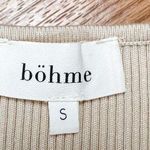 bohme Ribbed Knit Criss Cross Sweater Cream Read Description Photo 4