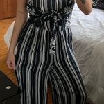 AQUA Striped Jumpsuit Photo 0