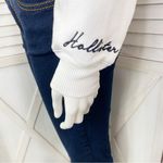 Hollister  Color Block 1/4 Zip Cropped Sweatshirt Pink Black White XS Photo 5