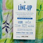 Tank Dress Summer Colors Squares & Fruit Print Ruffle Flare Hem by Line Two Size L Photo 4