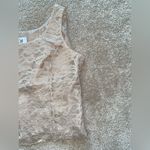 Le Suit vintage tan lace structured tank top Photo 2