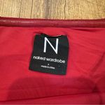 Naked Wardrobe NWOT  Burgundy Red Velvet Strapless tube top Bodysuit Photo 1