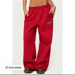 Edikted  Red Sweatpants Photo 1