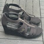 LAUREN by Ralph Lauren Women’s Kelcie Open Toe Casual Espadrille Sandals Sz 9.5 Black Photo 14