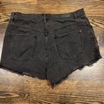 Garage Black High Rise Ripped Jean Shorts Size 9 Photo 1