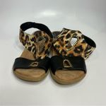 Modzori‎ reversible shoes sandals leopard print and all black womens size 9 Photo 1