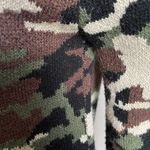 SML Sport Camouflage Double Zipper Sweater Small Green Brown Black Cream Photo 7