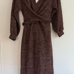 Lush Clothing NWT Lush‎ Sweater Maxi Dress in Espresso - Size M Photo 0