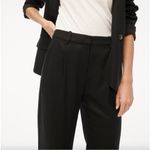 J.Crew J. Crew Wide-leg Pleated Twill Trouser Dress Pants Career Black Old Money NWT 6 Photo 1