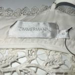 Zimmermann Off-White Women's Embroidered Eyelet Silk Romper w/Spaghetti Straps-0 Photo 14